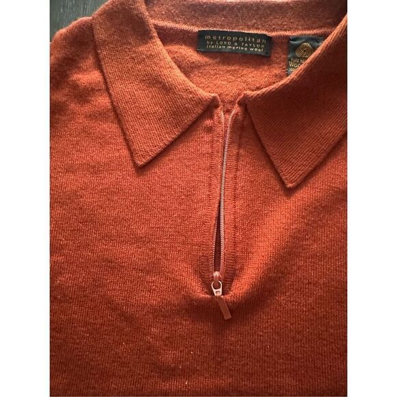 Lord & Taylor quarter zip men’s wool pullover size xl - Picture 2 of 4